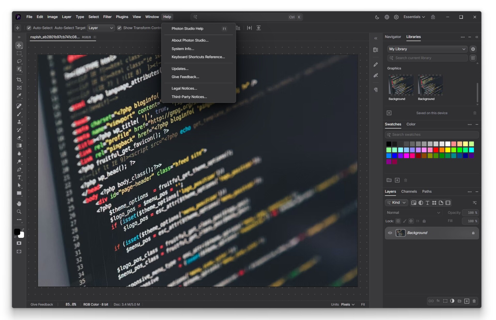 Photon Studio – darmowa alternatywa dla Photoshopa i Photopea